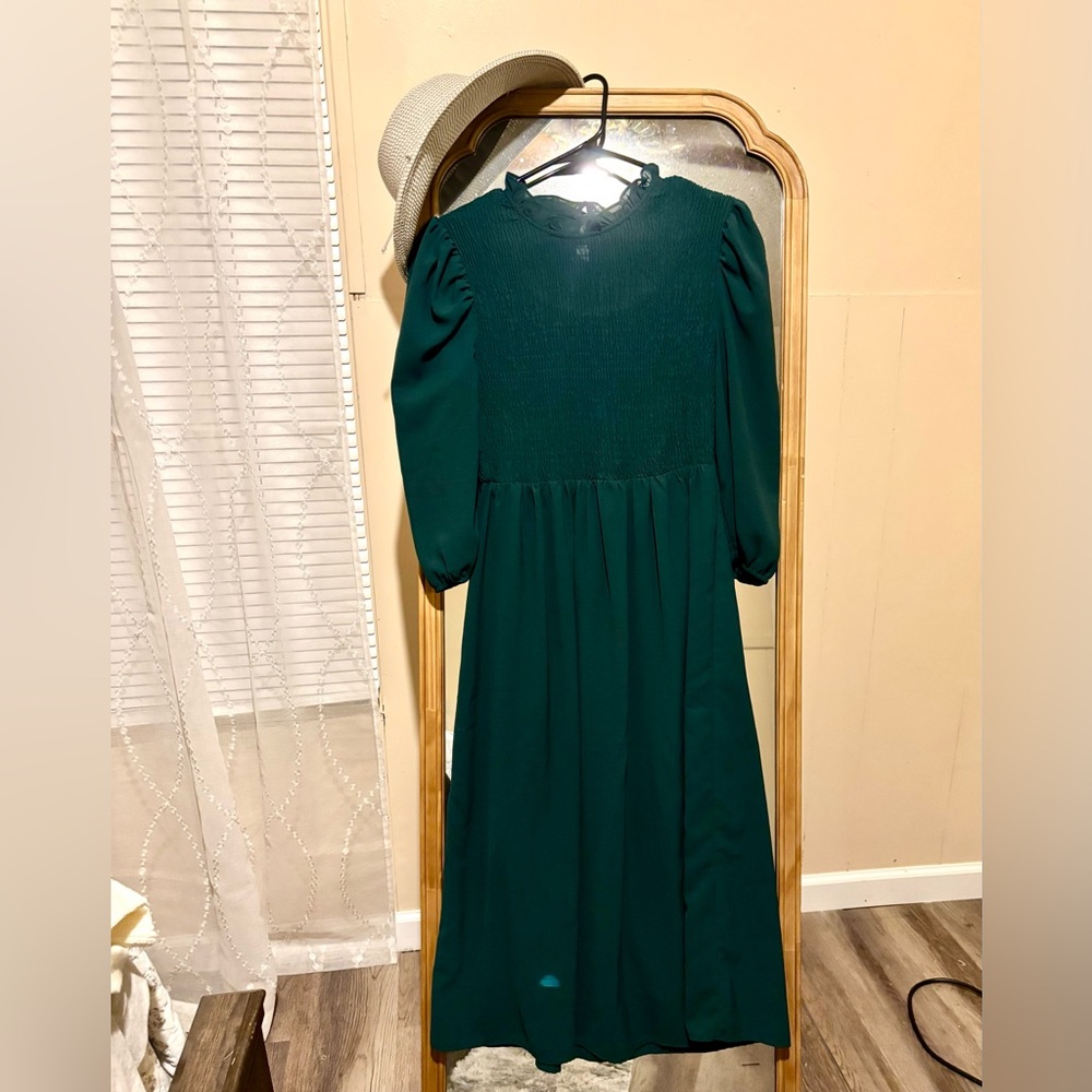 Roolee Mock Neck midi dress